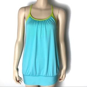 Lululemon Athletica Blue and Green Tank Top